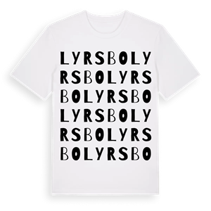 Lyrsbo ordlek t-shirt – ekologisk bomull t-shirt från Pinshirt