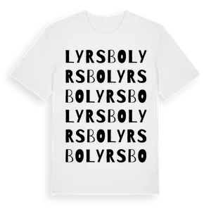 Lyrsbo ordlek t-shirt – ekologisk bomull t-shirt från Pinshirt