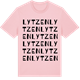 Pink Cotton t-shirt med Lytzen ordlek t-shirt