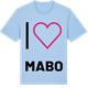 Blue Soul t-shirt med Jag älskar Mabo t-shirt stort tryck