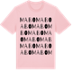 Pink Cotton t-shirt med Mabo ordlek t-shirt