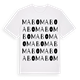 White t-shirt med Mabo ordlek t-shirt