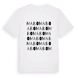 Mabo ordlek t-shirt – ekologisk bomull t-shirt från PinShirt