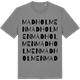 Mid Heather Gray t-shirt med Madholmen ordlek t-shirt