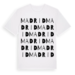 Madrid ordlek t-shirt – ekologisk bomull t-shirt från Pinshirt