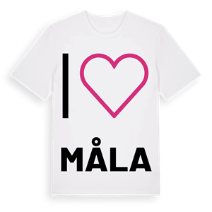 Jag älskar Måla t-shirt stort tryck – ekologisk bomull t-shirt från Pinshirt