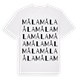 White t-shirt med Måla ordlek t-shirt