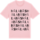 Pink Cotton t-shirt med Målanäs ordlek t-shirt