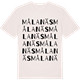 Vintage White t-shirt med Målanäs ordlek t-shirt
