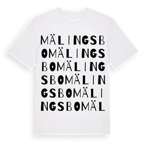 Mälingsbo ordlek t-shirt – ekologisk bomull t-shirt från Pinshirt