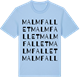 Blue Soul t-shirt med Malmfallet ordlek t-shirt