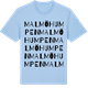Blue Soul t-shirt med Malmöhumpen ordlek t-shirt