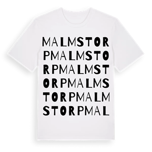 Malmstorp ordlek t-shirt – ekologisk bomull t-shirt från Pinshirt