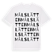 Målslätten ordlek t-shirt
