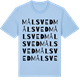 Blue Soul t-shirt med Målsved ordlek t-shirt