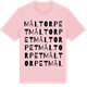 Pink Cotton t-shirt med Måltorpet ordlek t-shirt