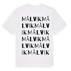 Målvik ordlek t-shirt – ekologisk bomull t-shirt från Pinshirt