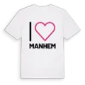 Jag älskar Manhem t-shirt stort tryck