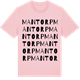 Pink Cotton t-shirt med Mantorp ordlek t-shirt