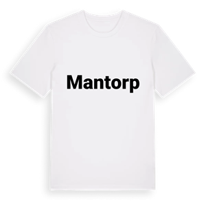 Mantorp fetstil t-shirt – ekologisk bomull t-shirt från PinShirt