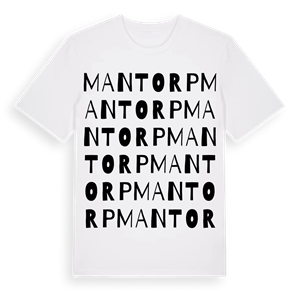 Mantorp ordlek t-shirt – ekologisk bomull t-shirt från PinShirt