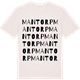 Vintage White t-shirt med Mantorp ordlek t-shirt