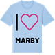 Blue Soul t-shirt med Jag älskar Marby t-shirt stort tryck