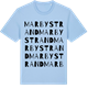 Blue Soul t-shirt med Marbystrand ordlek t-shirt