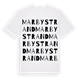 Marbystrand ordlek t-shirt