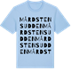 Blue Soul t-shirt med Mårdstensudden ordlek t-shirt