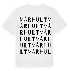 Mårhult ordlek t-shirt – ekologisk bomull t-shirt från Pinshirt