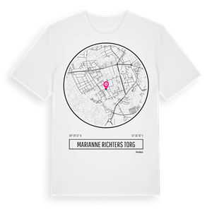 Marianne Richters torg t-shirt – ekologisk bomull t-shirt från Pinshirt