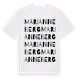 White t-shirt med Marianneberg ordlek t-shirt
