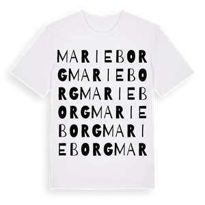 Marieborg ordlek t-shirt – ekologisk bomull t-shirt från Pinshirt