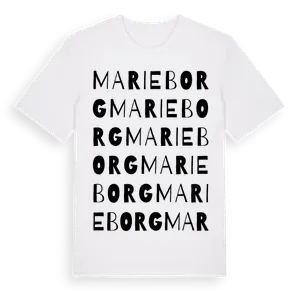 Marieborg ordlek t-shirt – ekologisk bomull t-shirt från Pinshirt