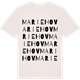 Vintage White t-shirt med Mariehov ordlek t-shirt