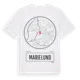 White t-shirt med Marielund t-shirt
