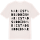 Vintage White t-shirt med Mariestadsudden ordlek t-shirt