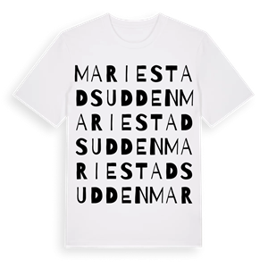 Mariestadsudden ordlek t-shirt – ekologisk bomull t-shirt från Pinshirt