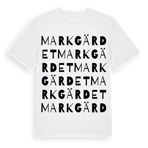 Markgärdet ordlek t-shirt – ekologisk bomull t-shirt från Pinshirt