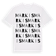 White t-shirt med Markis ordlek t-shirt