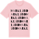 Pink Cotton t-shirt med Marklund ordlek t-shirt