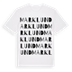 White t-shirt med Marklund ordlek t-shirt
