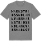 Mid Heather Gray t-shirt med Markstridsskolan Kvarn ordlek t-shirt