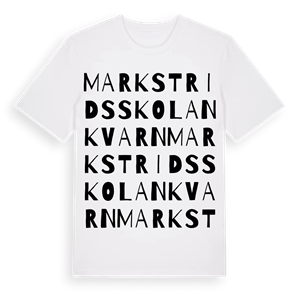 Markstridsskolan Kvarn ordlek t-shirt – ekologisk bomull t-shirt från Pinshirt