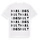 Marlingshult ordlek t-shirt