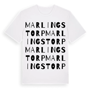 Marlingstorp ordlek t-shirt – ekologisk bomull t-shirt från PinShirt