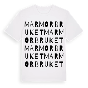 Marmorbruket ordlek t-shirt – ekologisk bomull t-shirt från Pinshirt