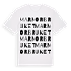 Marmorbruket ordlek t-shirt