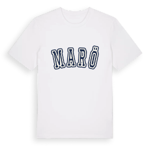Marö college t-shirt – ekologisk bomull t-shirt från Pinshirt